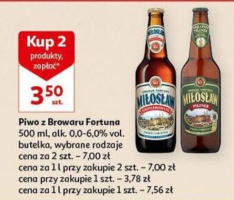 Auchan Piwo miłosław niefiltrowane oferta