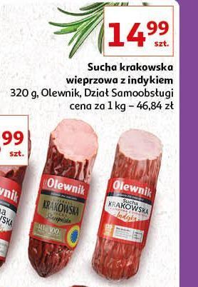 Auchan Kiełbasa krakowska z indyka olewnik oferta