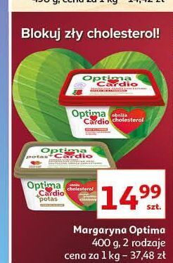 Auchan Margaryna optima cardio potas oferta