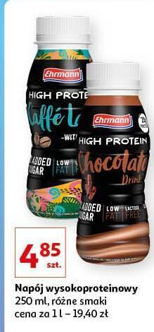 Auchan Napój chocolate ehrmann high protein oferta