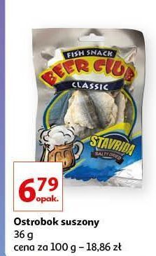 Auchan Ostrobok suszony fish snack oferta