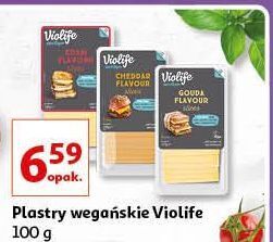 Auchan Ser w plastrach gouda violife oferta