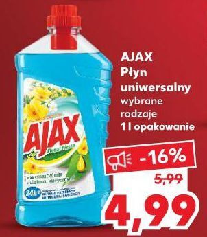 Kaufland Płyn do mycia kwiaty laguny ajax floral fiesta oferta