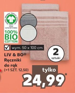 Kaufland Ręcznik 50 x 100 cm liv & bo oferta