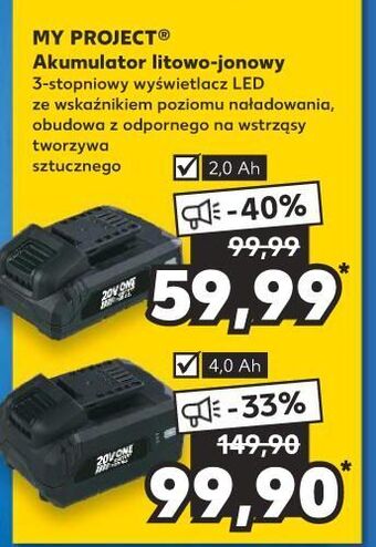Kaufland Akumulator 20 v 4.0 ah k-classic myproject oferta