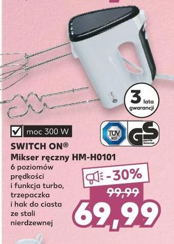 Kaufland Mikser ręczny hm-h0101 switch on oferta