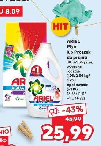 Kaufland Proszek do prania color ariel aqua puder oferta