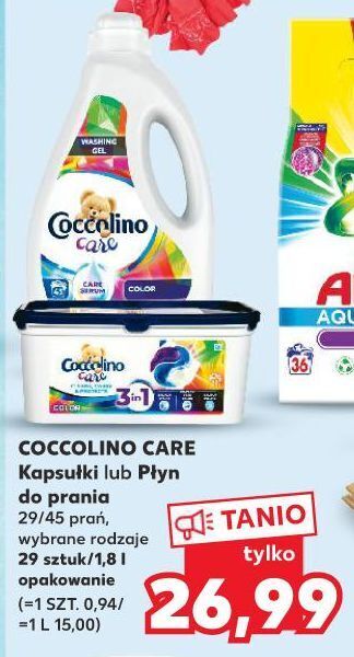 Kaufland Kapsułki do prania color coccolino care oferta