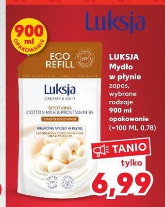 Kaufland Mydło w płynie cotton milk & provitamin b5 luksja creamy soft oferta