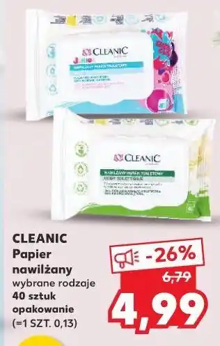 Kaufland Papier toaletowy nawilżany cleanic intimate oferta