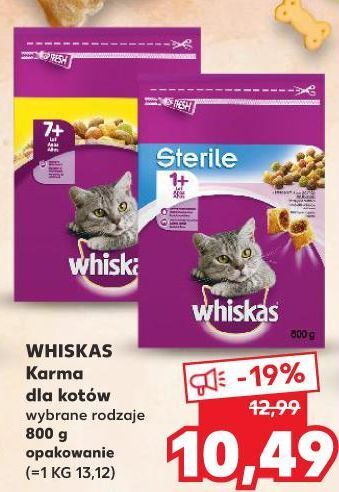 Kaufland Karma dla kota z kurczakiem whiskas oferta