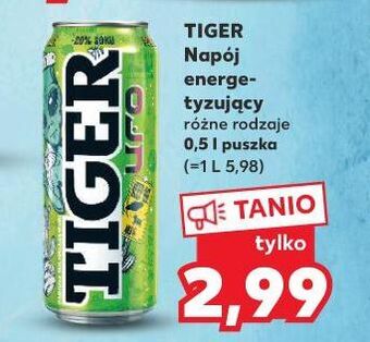 Kaufland Napój ufo tiger energy drink oferta