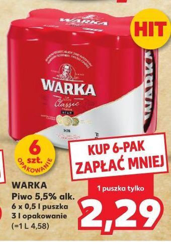 Kaufland Piwo warka oferta
