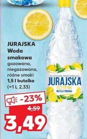 Kaufland Woda cytrynowa jurajska oferta
