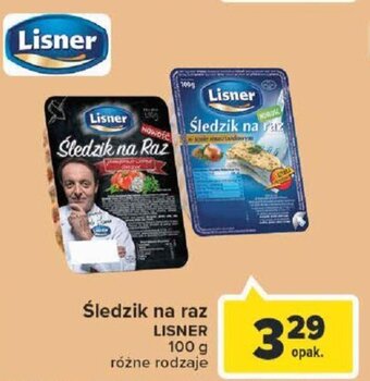 Carrefour Lisner Śledzik na raz 100 g oferta