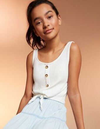 Takko Fashion Dziewczynki krótki top - wiązanie oferta