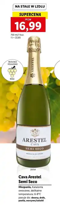 Lidl Cava Arestel Semi Seco 750 ml oferta