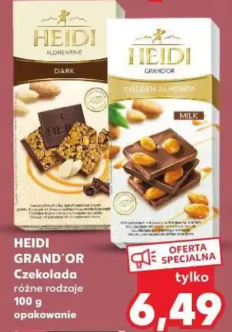 Kaufland Czekolada mleczna z warstwą migdałów heidi oferta