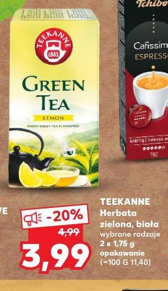 Kaufland Herbata lemon teekanne green tea oferta