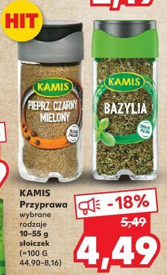 Kaufland Pieprz czarny mielony kamis oferta