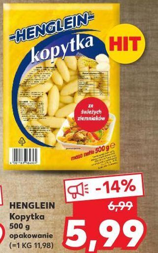 Kaufland Kopytka henglein oferta