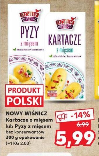 Kaufland Pyzy z mięsem nowy wiśnicz oferta
