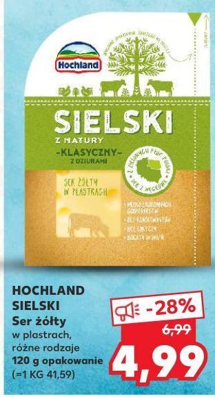 Kaufland Ser sielski z natury klasyczny plastry hochland oferta