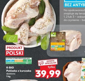 Kaufland Połówka z kurczaka dzielona k-classic bio oferta
