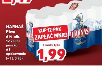 Kaufland Piwo harnaś jasne pełne oferta