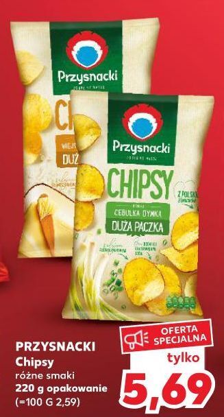 Kaufland Chipsy cebulka dymka przysnacki oferta