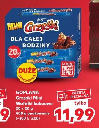 Kaufland Wafelek kakaowy grześki mini oferta