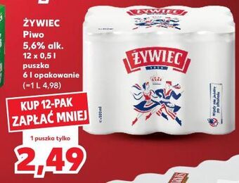 Kaufland Piwo żywiec jasne pełne oferta