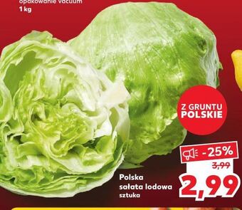 Kaufland Sałata lodowa oferta