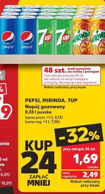 Kaufland Napój orange mirinda oferta