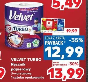 Kaufland Ręcznik papierowy velvet turbo oferta
