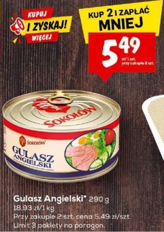 Lewiatan Sokołów Gulasz Angielski 290 g oferta