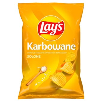 Społem Lay's chipsy ziemniaczane karbowane solone 130 g oferta