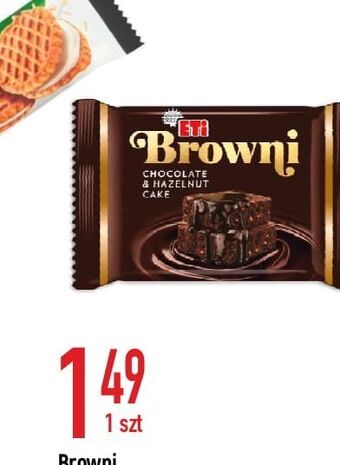E.Leclerc Browni ciastko czekoladowe z kawałkami orzechów laskowych eti oferta