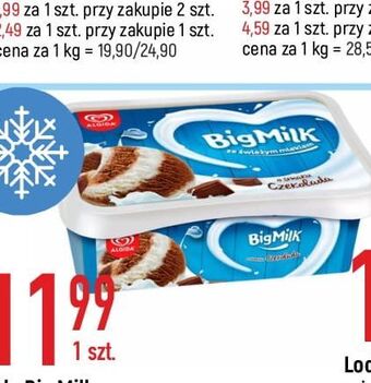 E.Leclerc Lody czekolada algida big milk oferta