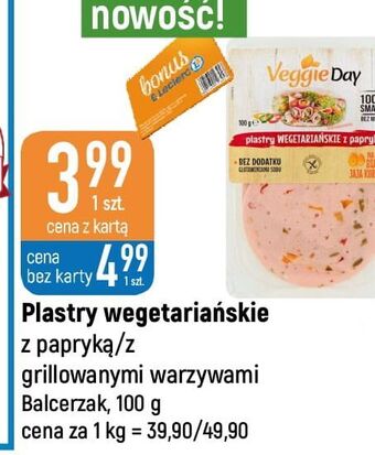 E.Leclerc Plastry wegetariańskie z papryką veggieday oferta