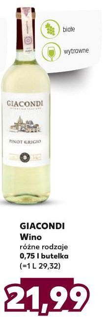 Kaufland Wino giacondi pinot grigio oferta