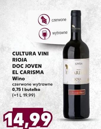 Kaufland Wino cultura vini rioja doc joven el carisma oferta