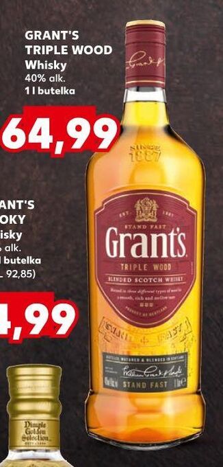 Kaufland Whisky grant's triple wood oferta