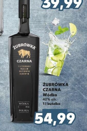 Kaufland Wódka żubrówka czarna oferta