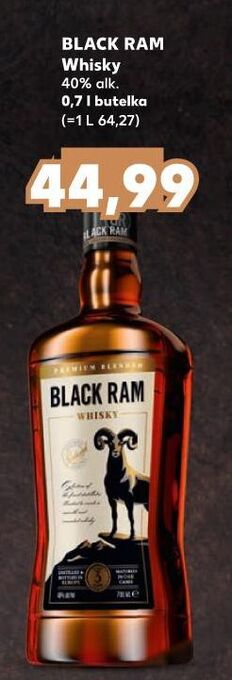 Kaufland Whisky black ram premium blended oferta