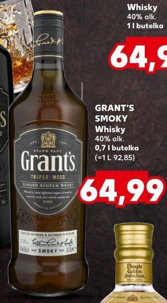 Kaufland Whisky grant's smoky oferta