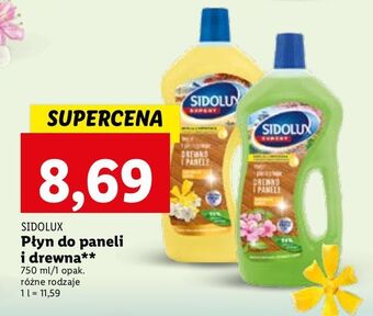 Lidl Płyn do mycia paneli i drewna oliwkowe mydło marsylskie sidolux expert oferta