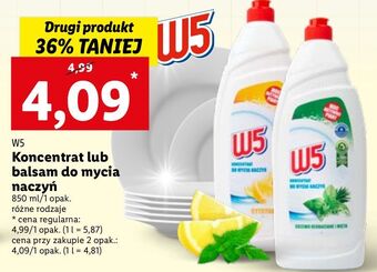 Lidl Koncentrat do mycia naczyń drzewo herbaciane i mięta w5 oferta