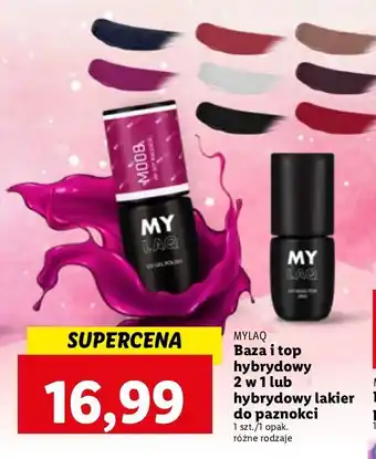 Lidl Baza/top do paznokci mylaq oferta