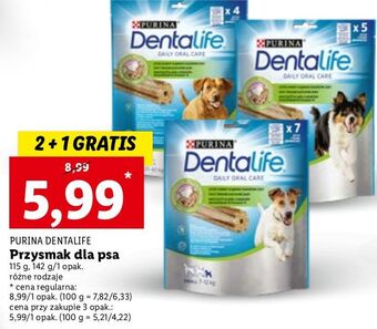Lidl Przysmak dla psa medium purina dentalife oferta